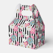 floral, gestreift geschenkschachtel (Rückseite)