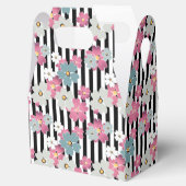 floral, gestreift geschenkschachtel (Geöffnet)