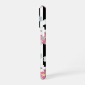 floral, gestreift iPhone hülle (Linke Seite)