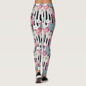 floral, gestreift leggings (Rückseite)