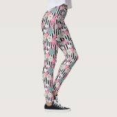 floral, gestreift leggings (Rechts)