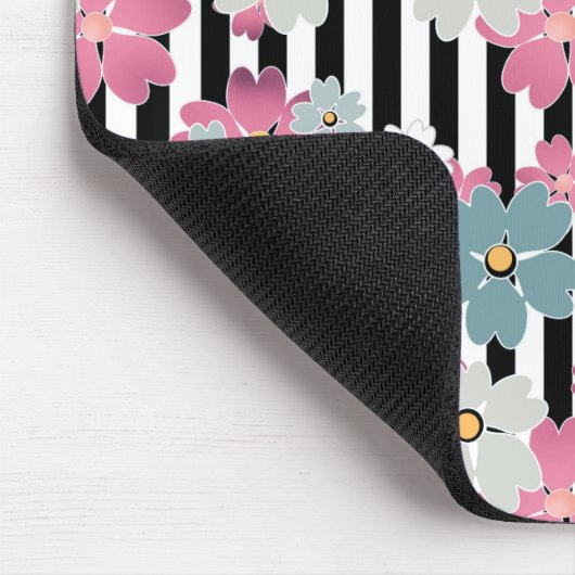 floral, gestreift mousepad (Ecke)