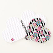 floral, gestreift notizblock (Innenseite)