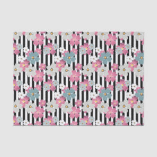 floral, gestreift seidenpapier