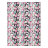 floral, gestreift tischdecke (Vorderseite)