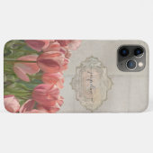 Floral gestrichene Korallenrosa Tulips Vintages Ho Case-Mate iPhone Hülle (Rückseite (Horizontal))