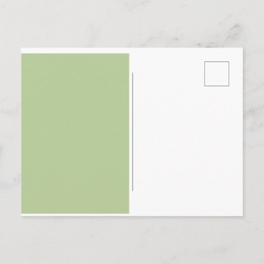 Floral Get Well bald Greetings Ankündigungspostkarte (Rückseite)