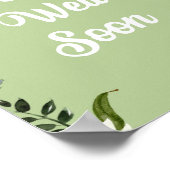 Floral Get Well bald Gruß Ankündigung Poster (Ecke)