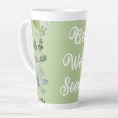 Floral Get Well bald Grüße Ankündigung Postca Milchtasse (Linke Ecke)