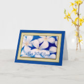 Floral Get Well Card, 5" x 7" Faltschachtel Get We Karte (Gelbe Blume)