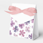 "Floral Gevor Box - Rosa und Lila Kleeblatt Design Geschenkschachtel (Vorderseite)