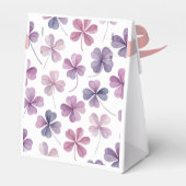 "Floral Gevor Box - Rosa und Lila Kleeblatt Design Geschenkschachtel (Rückseite)
