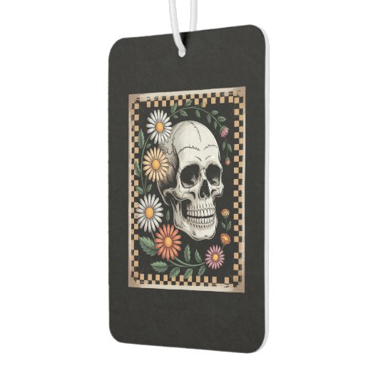 Floral Ghost Fall Boho Halloween 2 Autolufterfrischer (Links)