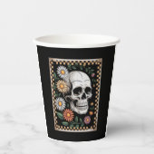 Floral Ghost Fall Boho Halloween 2 Pappbecher (Vorderseite)