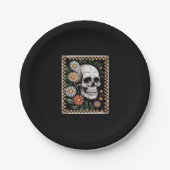 Floral Ghost Fall Boho Halloween 2 Pappteller (Vorderseite)