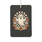 Floral Ghost Fall Boho Halloween Autolufterfrischer (Vorderseite)