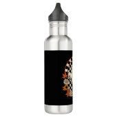 Floral Ghost Fall Boho Halloween Edelstahlflasche (Links)