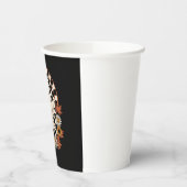 Floral Ghost Fall Boho Halloween Pappbecher (Links)