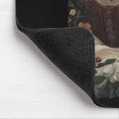 Floral Ghost Reading Buch Halloween Kostüm Gothic Mousepad (Ecke)