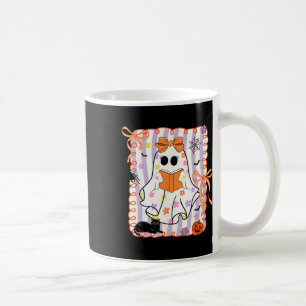 Floral Ghost Reading Bücher Halloween Lehrerin Coq Kaffeetasse
