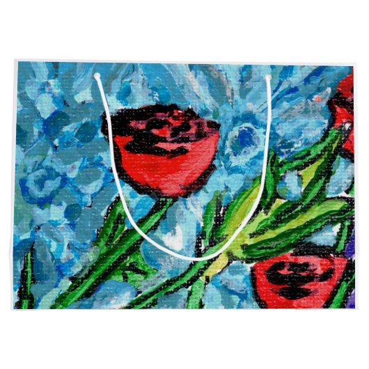 Floral Gift Bag Große Geschenktüte (Rückseite)