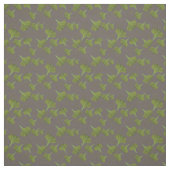 Floral Gingko Leaf Gray Muster Stoff (Muster)