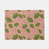 Floral Gingko Leaf Pink Muster Fußmatte (Vorderseite)