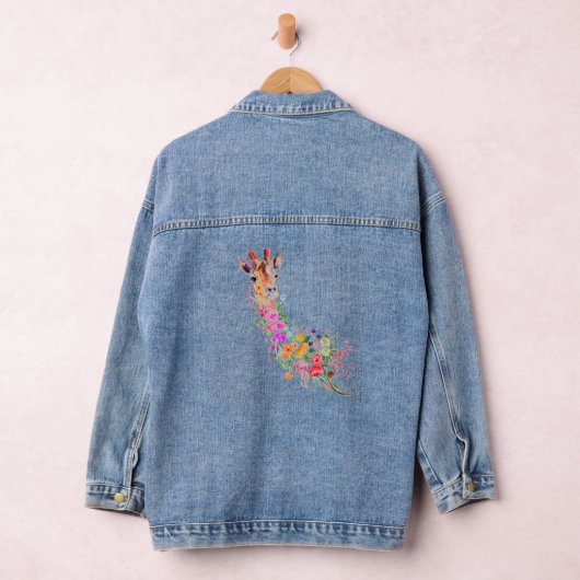Floral Giraffe Denim Jacket Jeansjacke (Hangar)
