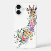 Floral Giraffe iPhone Case (Rückseite)