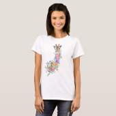Floral Giraffe T - Shirt (Vorne ganz)