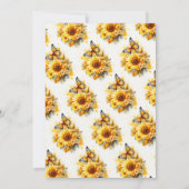 Floral Girl Birthday | 3. Geburtstag Einladung (Rückseite)