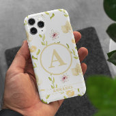 Floral Girly Monogram Case-Mate iPhone Hülle