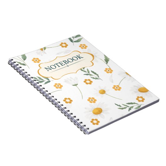 Floral Girly NoteBook Notizblock (Rechte Seite)