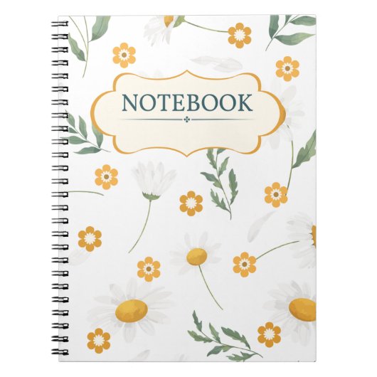 Floral Girly NoteBook Notizblock (Vorderseite)