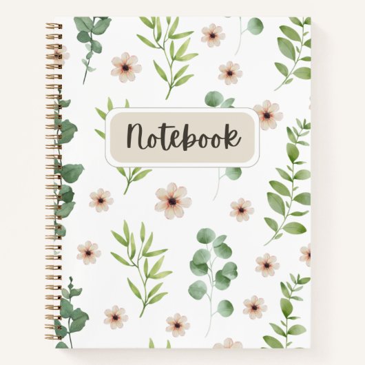 Floral Girly NoteBook Notizblock (Vorderseite)