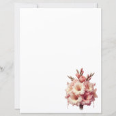 Floral Gladiolus Paper Sheet (Rückseite)