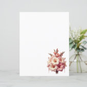 Floral Gladiolus Paper Sheet (Stehend Vorderseite)