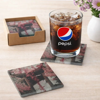 Floral Glass Coaster – Elegant Flower Design | Aes Glasuntersetzer