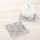 floral glasuntersetzer (Schrägansicht)