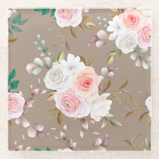 floral glasuntersetzer (Vorderseite)