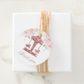 Floral Glitzer Carousel Birthday Vielen Dank Geschenkanhänger (Beispiel)