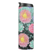 *~* Floral Glitzer Girly Succulent Thermal Tumbler Thermosbecher (Nach rechts gedreht)
