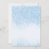 Floral Glitzern 16 . Geburtstag Blue ID912 (Rückseite)