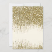 Floral Glitzern 16 . Geburtstag Gold ID912 (Rückseite)