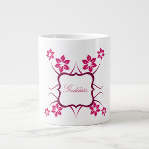 Floral Goddess Jumbo Tasse, Rosa Jumbo-Tasse