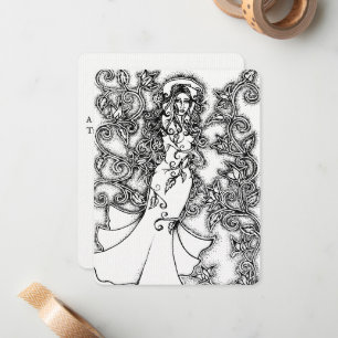 Floral Goddess Mitteilungskarte