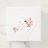 Floral Gold Baby Dusche Geschenkanhänger (Beispiel)