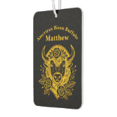 Floral Gold Bison Head Deco Autolufterfrischer (Links)