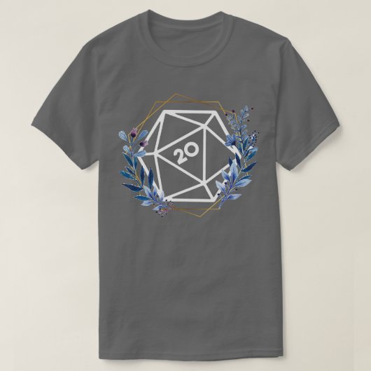 Floral Gold D20 T-Shirt (Design vorne)