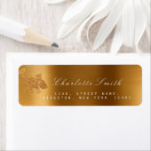 Floral Gold Foil Metallisches monochromatisches UA (Insitu)